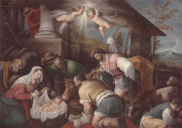 unknow artist The adoration of  the shepherds china oil painting image